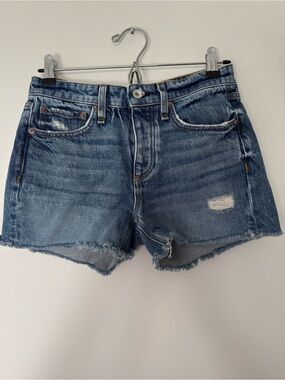 Rag & Bone Blue Denim Cutoff Shorts - Women